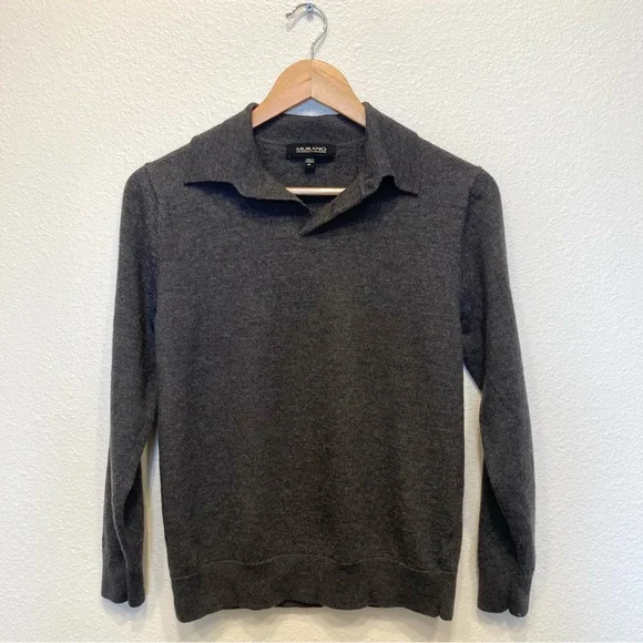 Murano Grey Wool Sweater - Picture 2 of 14